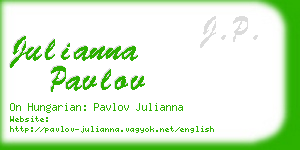 julianna pavlov business card